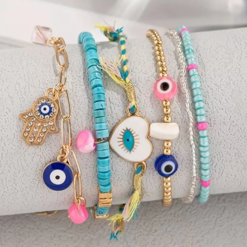 Evil Eye Anklet Set N1928